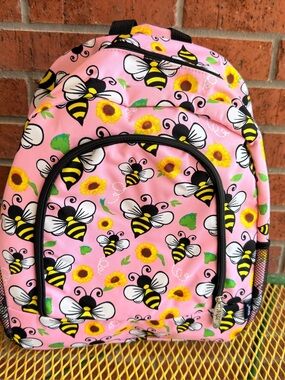 NWT NGIL Pink Bee and Sunflower  Backpack - Girls pink Backpack